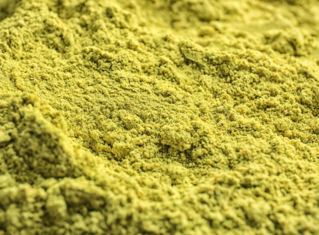 Hemp protein powder as background